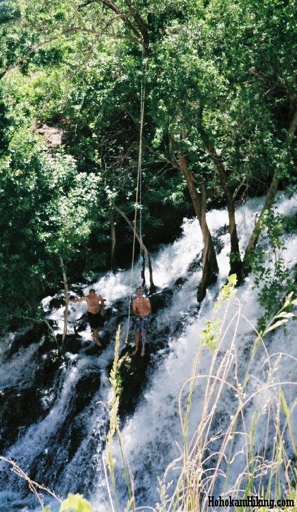 Fossil Spring's waterfall